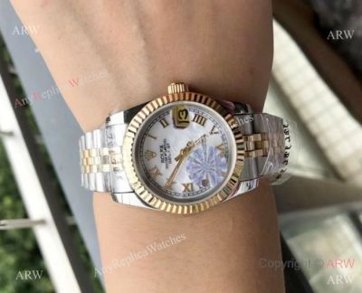 Best Quality Rolex Datejust Gold White Face 31mm Watches - Rolex 16233 Fake